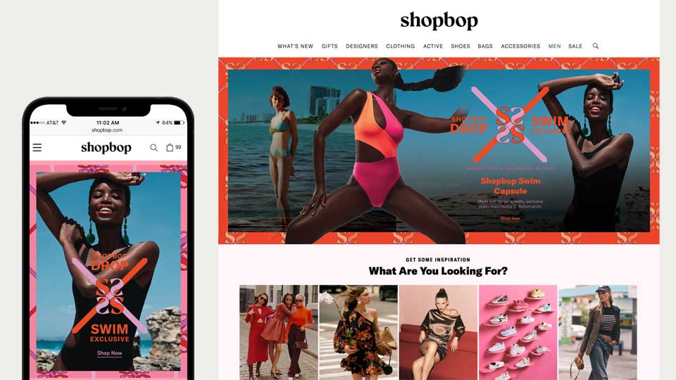 Shopbop — fashion retail campaign design by DESIGNKK
